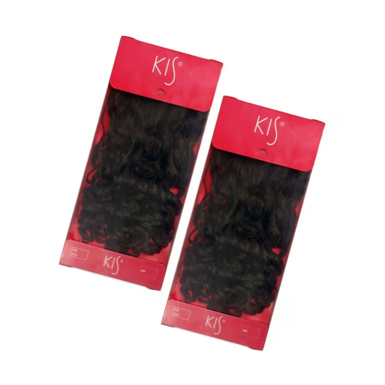Wavy Hair Extension 20 Inch Natural Black Clip-In