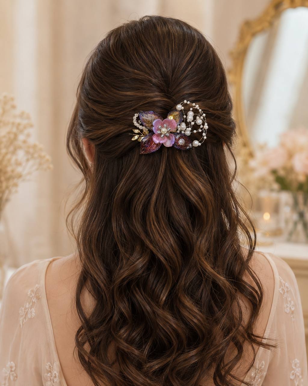 Bridal Pearl Hair Clip for Women (Wedding Wear)