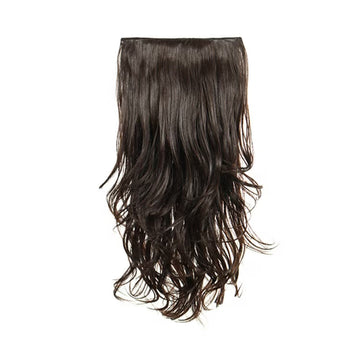 Wavy Hair Extension 18 Inch Brown Highlights Human Hair