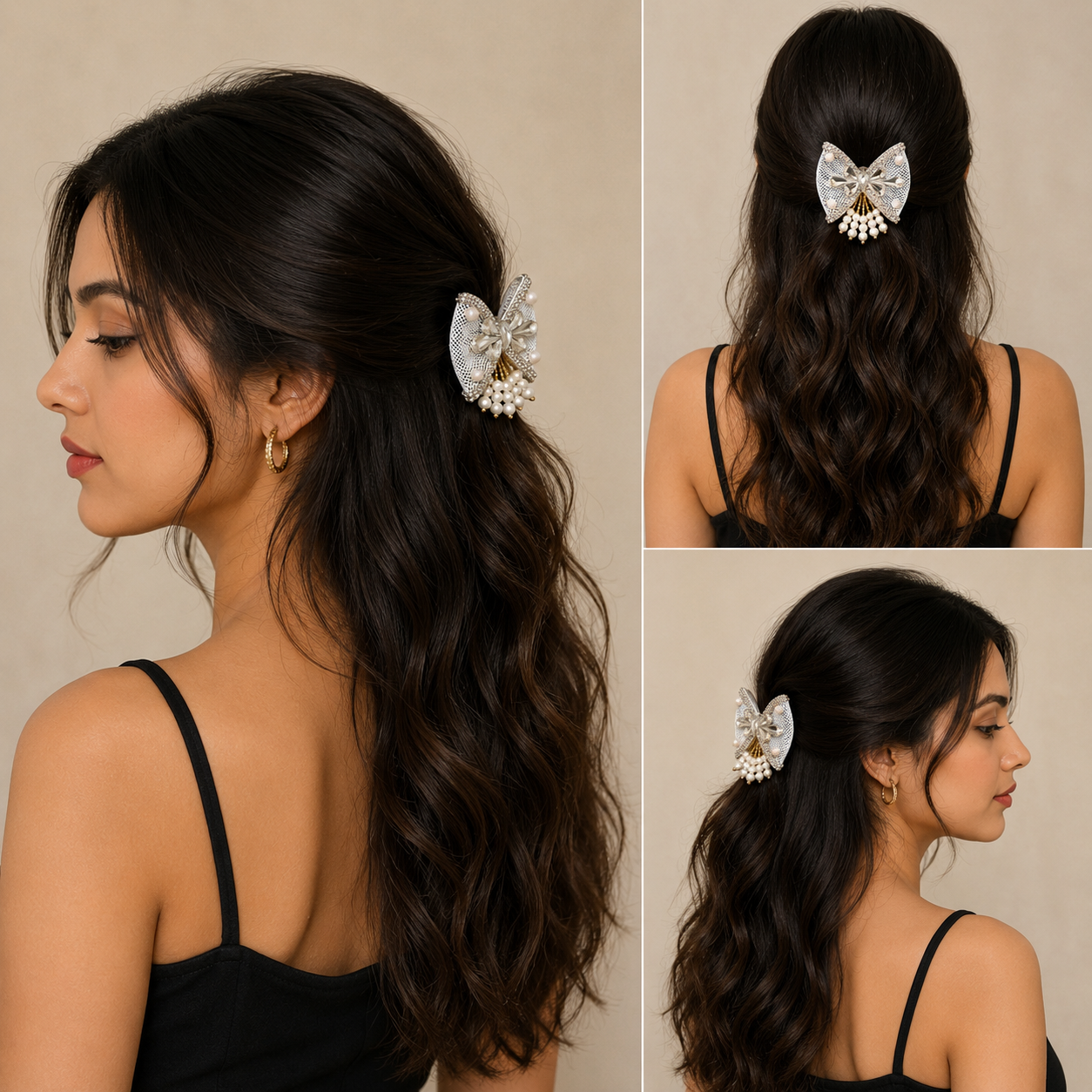Crystal Hair Comb for Wedding Look